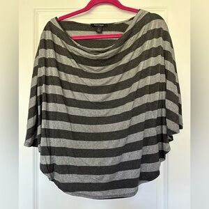White House Black Market Gray and Sliver Top. Size small.